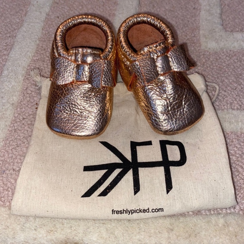 Freshly Picked Rose Gold Moccasins